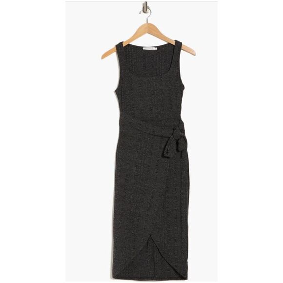 Lush | Side Tie Varigated Rib Tank Dress - Picture 4 of 8
